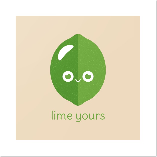 Lime Yours Wall Art by slugbunny